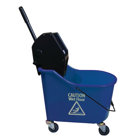 Golden Star Down Press Mop Bucket and Wringer, Blue, Polypropylene MBU46DBLU